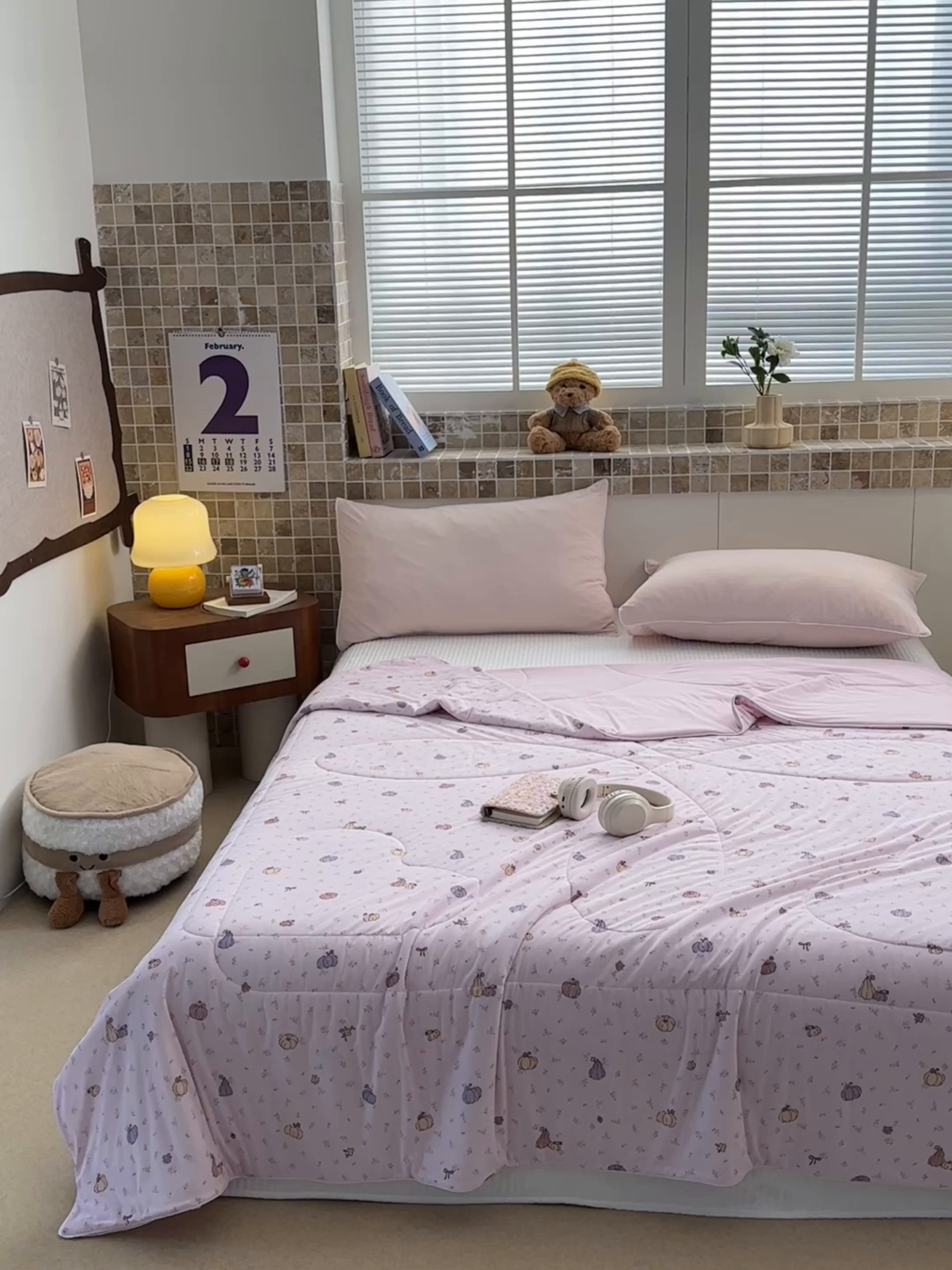 91家纺网 家纺一手货源 找家纺 鑫琪莱家纺 2026新款印花冰皮软心凉凉被夏被 瓜田夏梦-粉