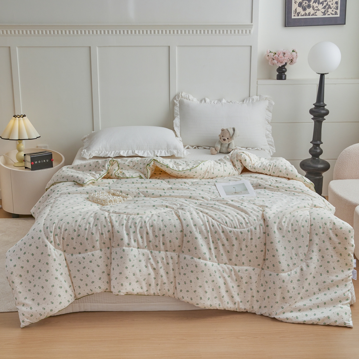 91家纺网 家纺一手货源 找家纺 尊妙被业 2026新款小奶芙大豆夏被夏凉被空调被 曼塔玫瑰