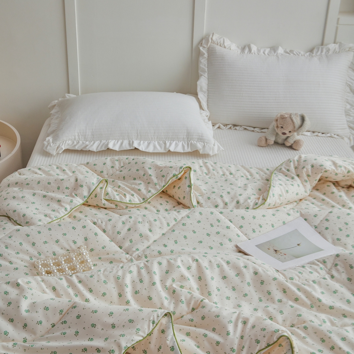 91家纺网 家纺一手货源 找家纺 尊妙被业 2026新款小奶芙大豆夏被夏凉被空调被 曼塔玫瑰