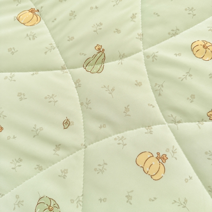 91家纺网 家纺一手货源 找家纺 鑫琪莱家纺 2026新款印花冰皮软心凉凉被夏被 瓜田夏梦-绿