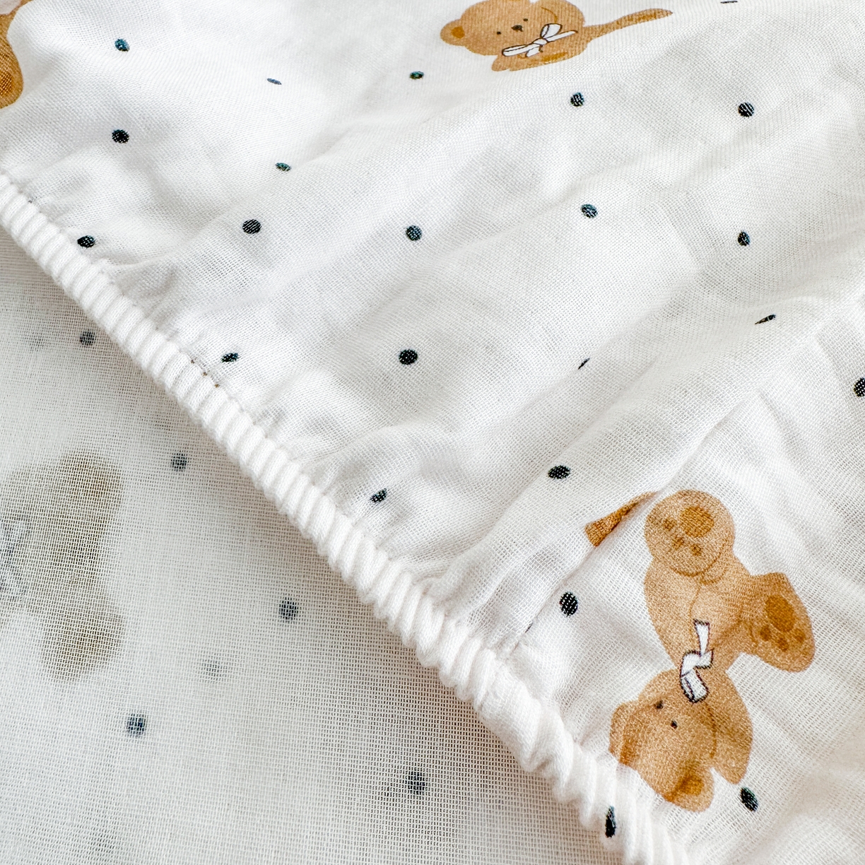 91家纺网 家纺一手货源 找家纺 （总）金喜 2026新款纯棉有氧A类全棉双层纱卡通床笠