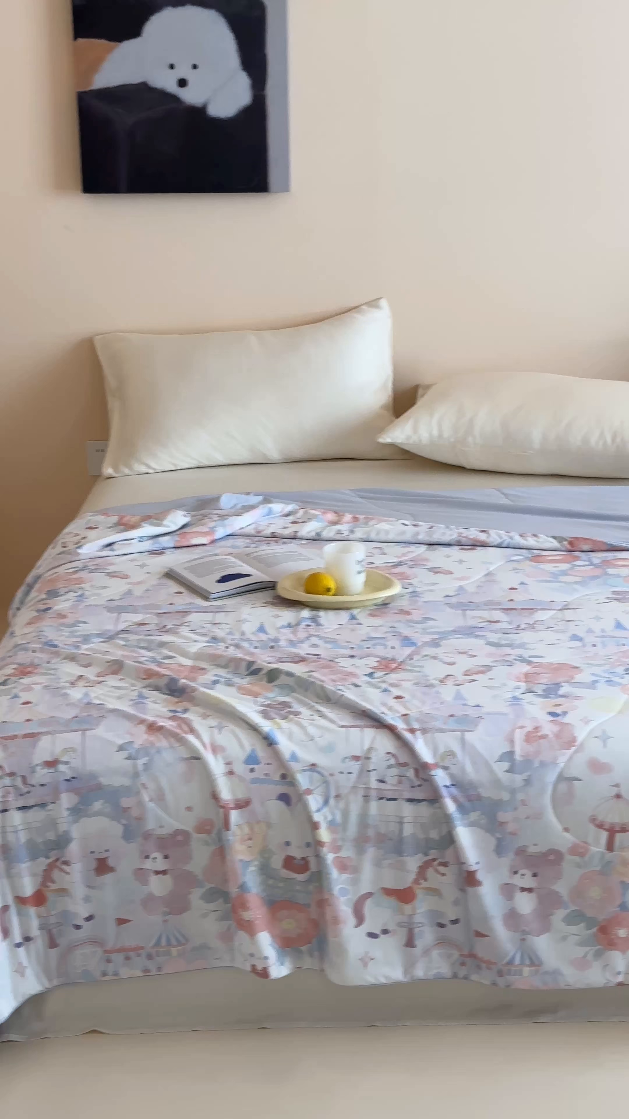 91家纺网 家纺一手货源 找家纺 傲蕾良品 2026新款【冷凝一号】高定锦氨针织蚕丝冰皮被 缤纷乐园