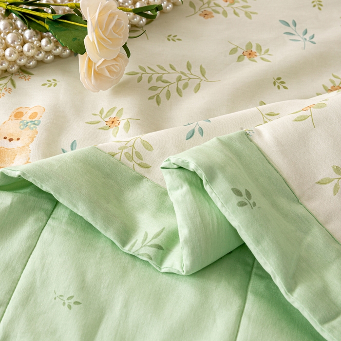 91家纺网 家纺一手货源 找家纺 红日子纺织品 2026新款全棉印花夏被夏凉被空调被 丽都倩影