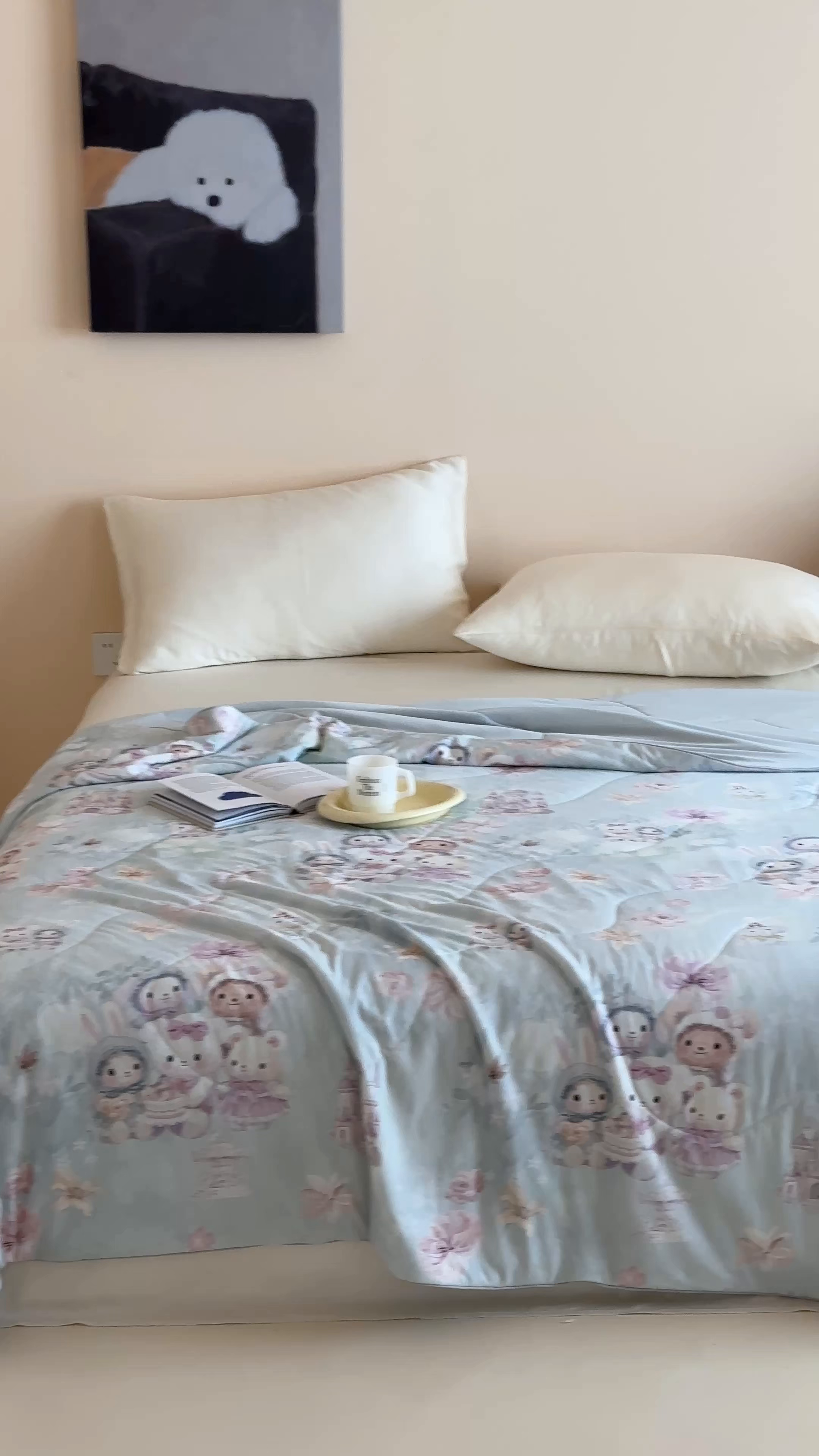 91家纺网 家纺一手货源 找家纺 傲蕾良品 2026新款【冷凝一号】高定锦氨针织蚕丝冰皮被 布偶娃娃