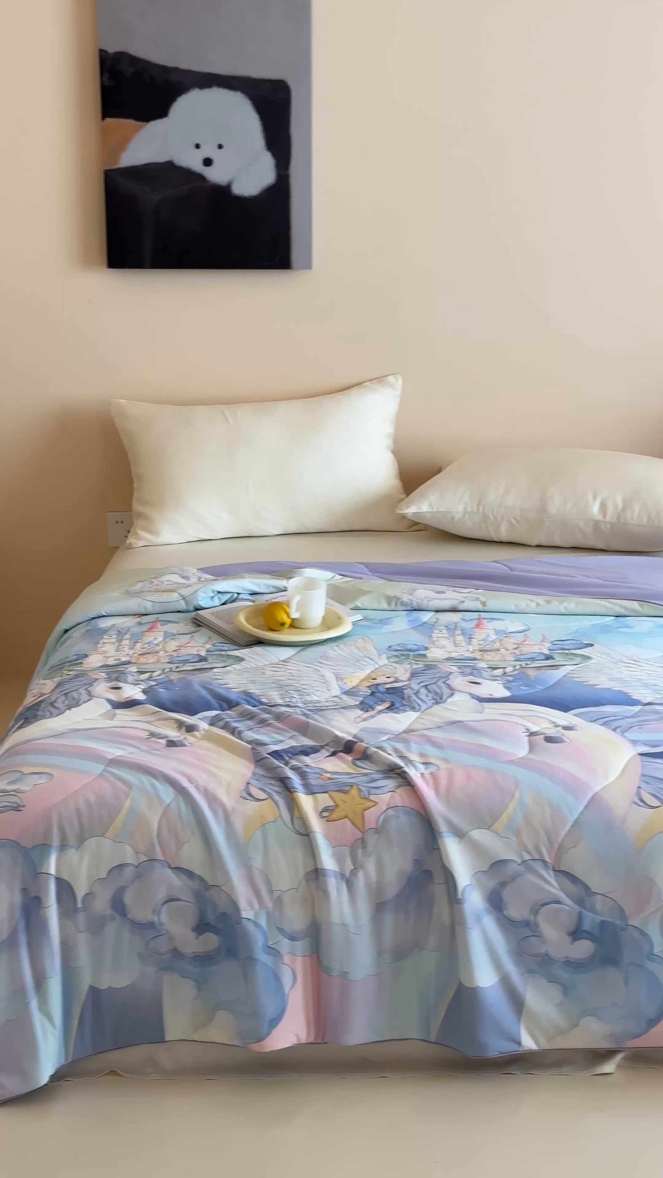 91家纺网 家纺一手货源 找家纺 傲蕾良品 2026新款【冷凝一号】高定锦氨针织蚕丝冰皮被 独角兽奇遇记