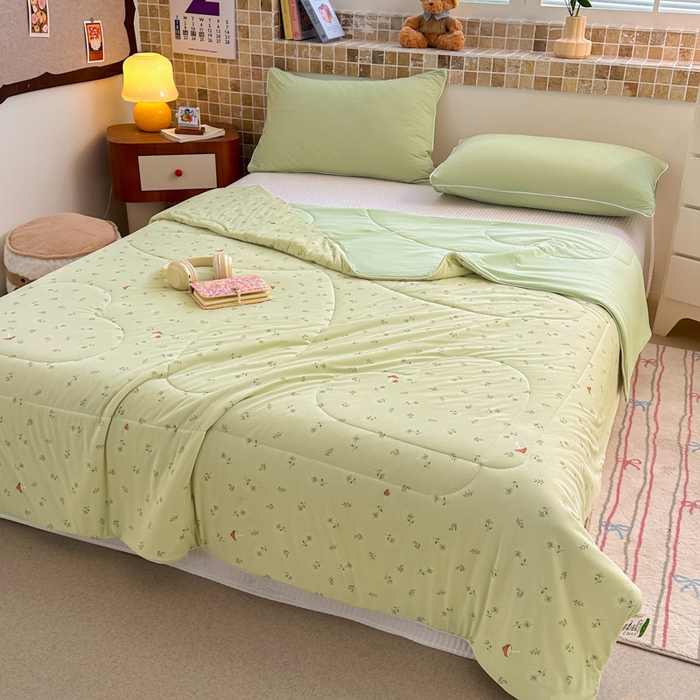 91家纺网 家纺一手货源 找家纺 鑫琪莱家纺 2026新款印花冰皮软心凉凉被夏被 绿野仙踪