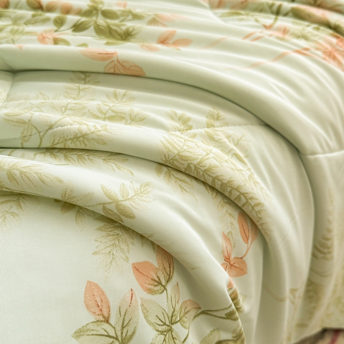 91家纺网 家纺一手货源 找家纺 鑫琪莱家纺 2026新款印花冰皮软心凉凉被夏被 青枝漫舞