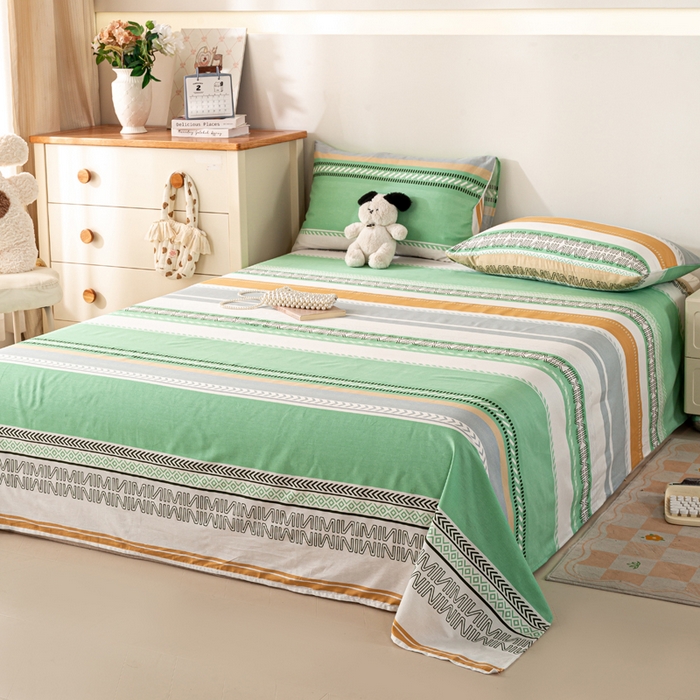 91家纺网 家纺一手货源 找家纺 红日子纺织品 2026新款全棉印花夏被夏凉被空调被 曼波绿