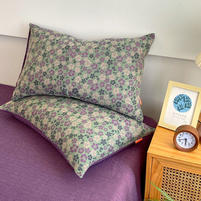 91家纺网 家纺一手货源 找家纺 （总）春皖家纺 2026新款全棉纯棉拉链款双层纱枕套单枕套枕套单件