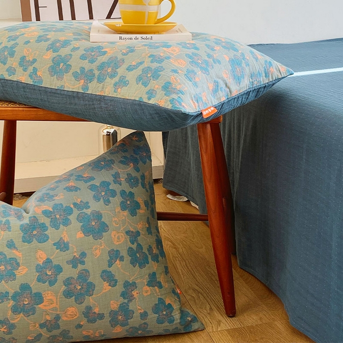 91家纺网 家纺一手货源 找家纺 春皖家纺 2026新款全棉纯棉拉链款双层纱枕套单枕套枕套单件 百灵斯顿