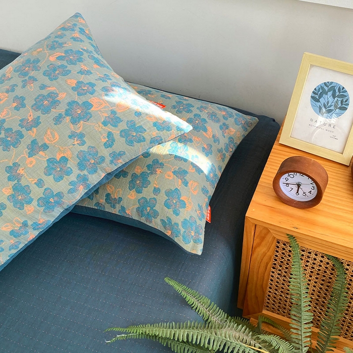 91家纺网 家纺一手货源 找家纺 春皖家纺 2026新款全棉纯棉拉链款双层纱枕套单枕套枕套单件 百灵斯顿