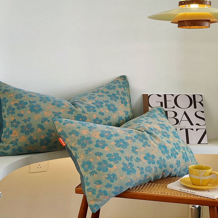 91家纺网 家纺一手货源 找家纺 春皖家纺 2026新款全棉纯棉拉链款双层纱枕套单枕套枕套单件 百灵斯顿