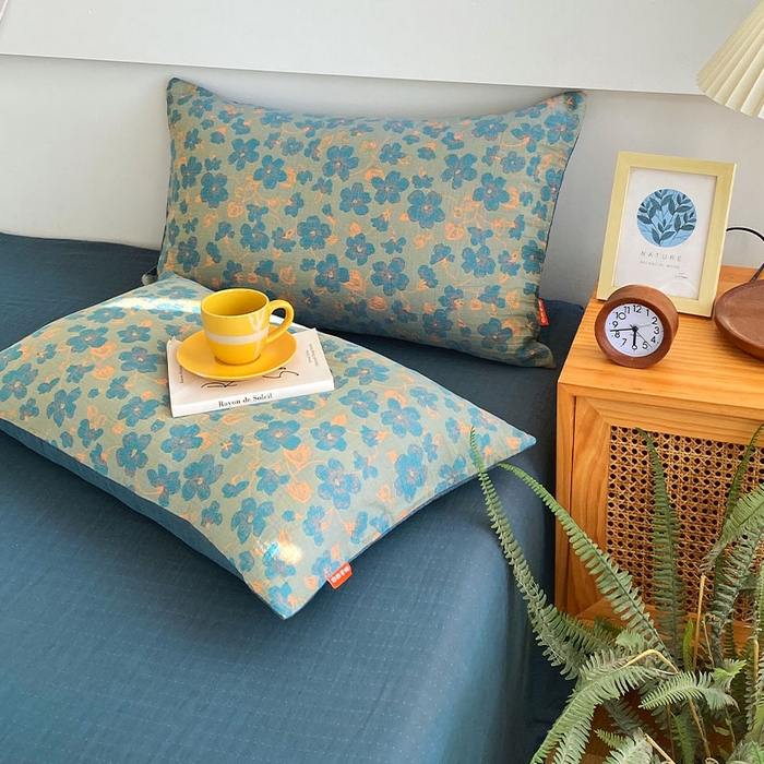 91家纺网 家纺一手货源 找家纺 春皖家纺 2026新款全棉纯棉拉链款双层纱枕套单枕套枕套单件 百灵斯顿