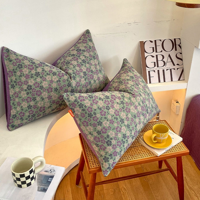 91家纺网 家纺一手货源 找家纺 春皖家纺 2026新款全棉纯棉拉链款双层纱枕套单枕套枕套单件 春光灿烂