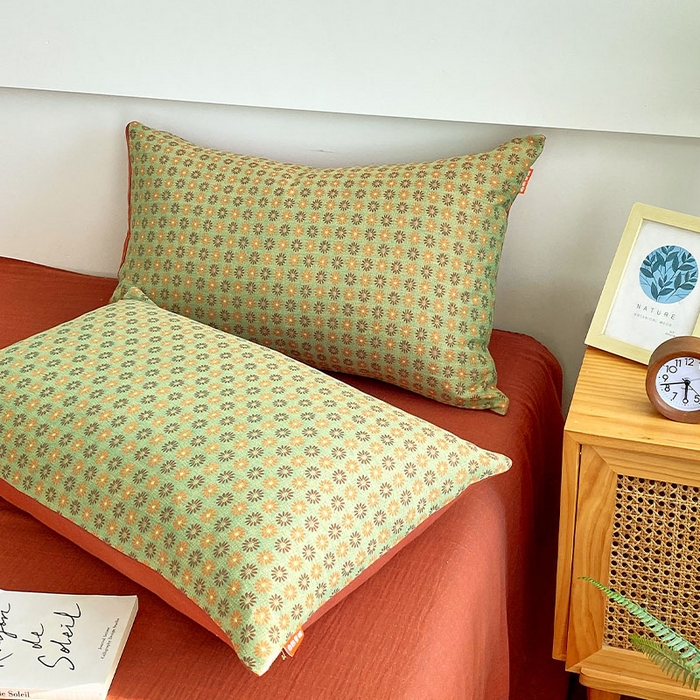 91家纺网 家纺一手货源 找家纺 春皖家纺 2026新款全棉纯棉拉链款双层纱枕套单枕套枕套单件 夏洛克绿