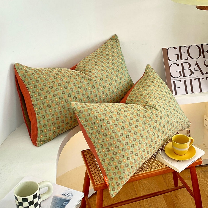 91家纺网 家纺一手货源 找家纺 春皖家纺 2026新款全棉纯棉拉链款双层纱枕套单枕套枕套单件 夏洛克绿