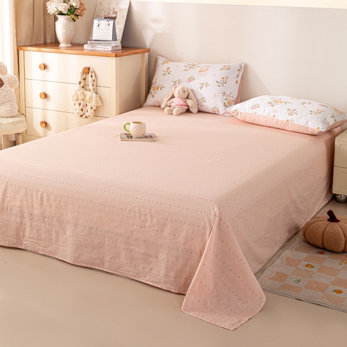 91家纺网 家纺一手货源 找家纺 红日子纺织品 2026新款全棉印花夏被夏凉被空调被 清风小兔