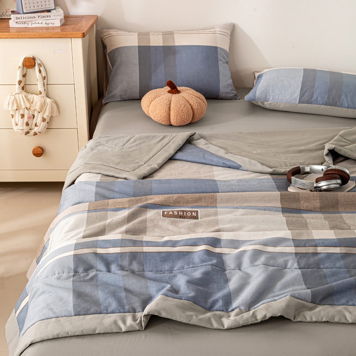 91家纺网 家纺一手货源 找家纺 红日子纺织品 2026新款全棉印花夏被夏凉被空调被 韶华