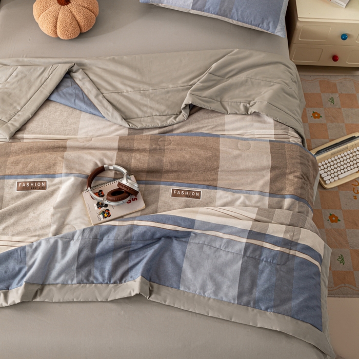 91家纺网 家纺一手货源 找家纺 红日子纺织品 2026新款全棉印花夏被夏凉被空调被 韶华