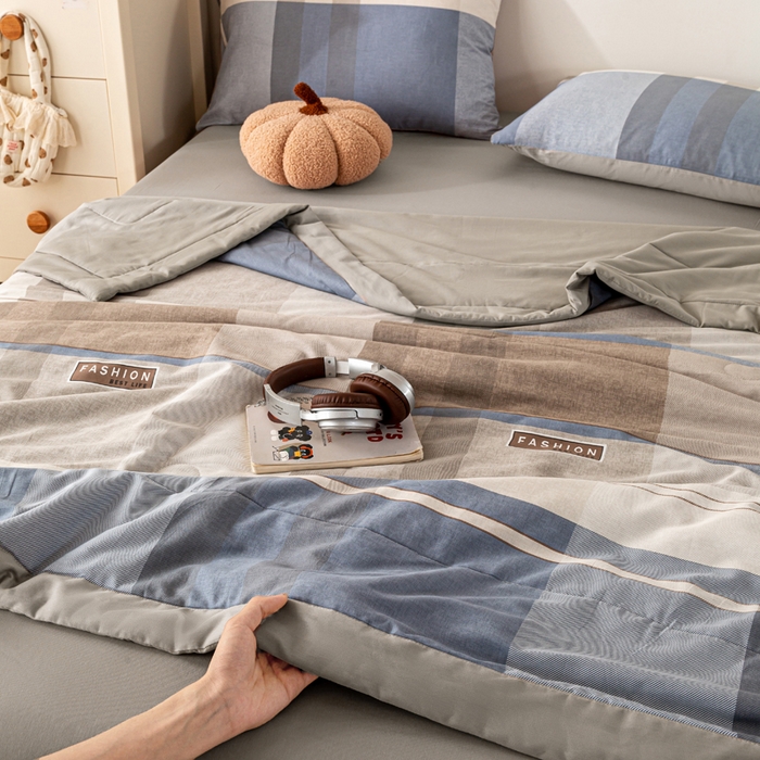 91家纺网 家纺一手货源 找家纺 红日子纺织品 2026新款全棉印花夏被夏凉被空调被 韶华