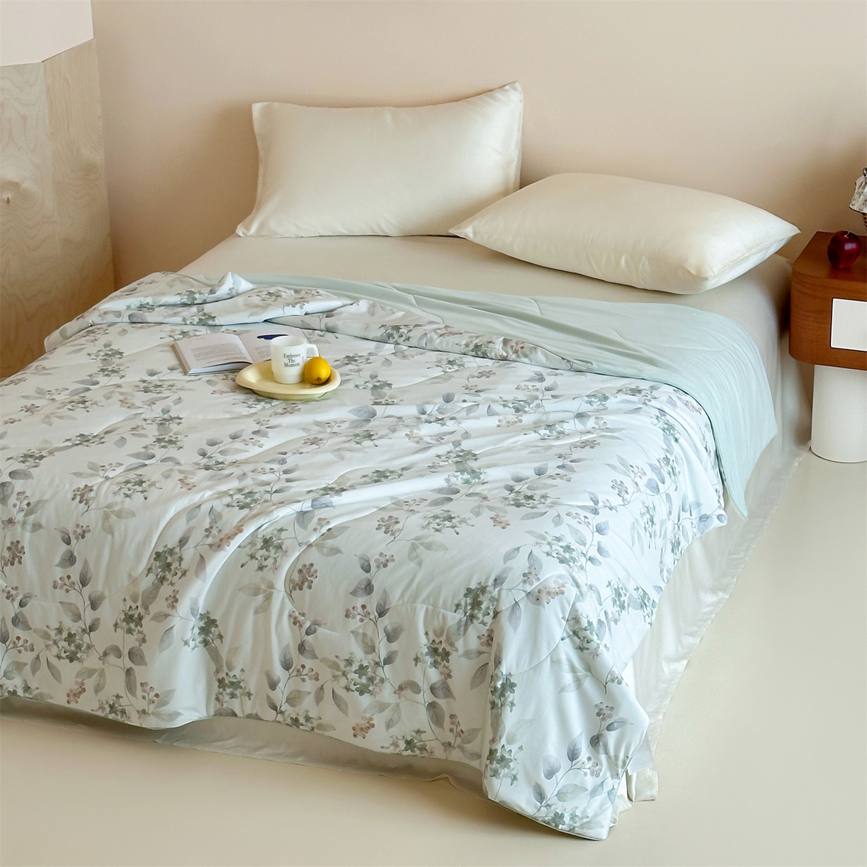 91家纺网 家纺一手货源 找家纺 （总）傲蕾良品 2026新款【冷凝一号】高定锦氨针织蚕丝冰皮被