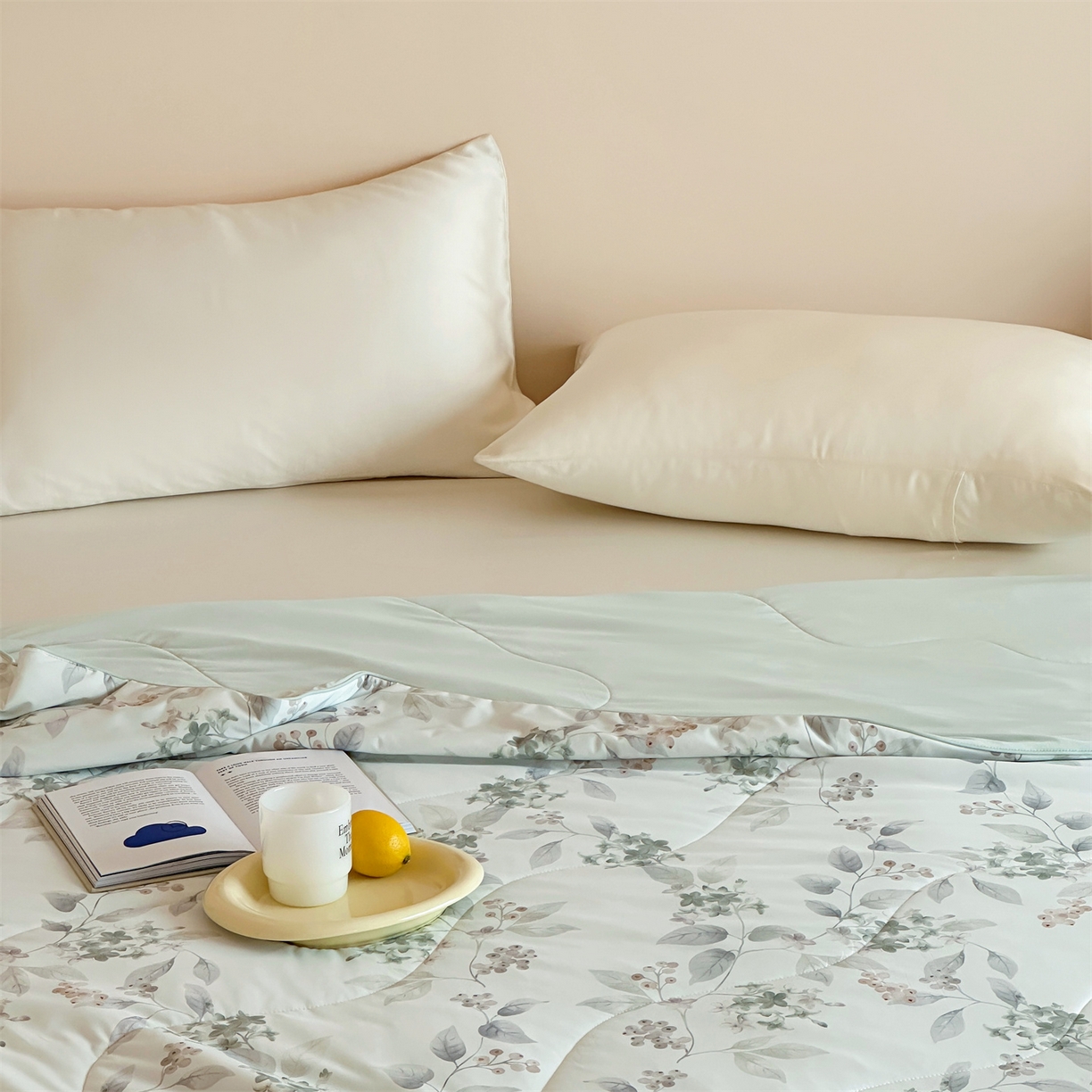 91家纺网 家纺一手货源 找家纺 （总）傲蕾良品 2026新款【冷凝一号】高定锦氨针织蚕丝冰皮被