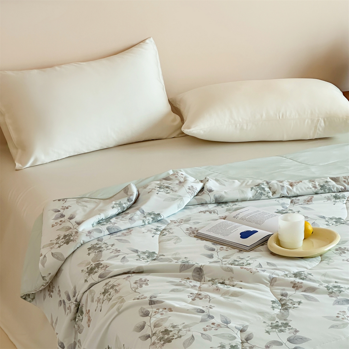 91家纺网 家纺一手货源 找家纺 （总）傲蕾良品 2026新款【冷凝一号】高定锦氨针织蚕丝冰皮被