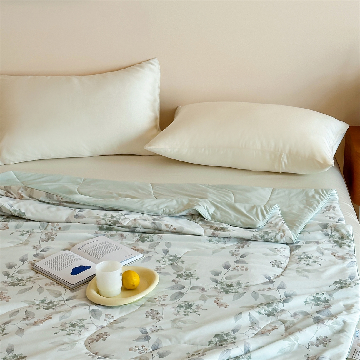 91家纺网 家纺一手货源 找家纺 （总）傲蕾良品 2026新款【冷凝一号】高定锦氨针织蚕丝冰皮被