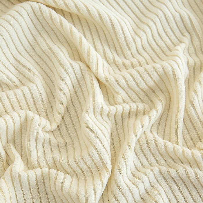 91家纺网 家纺一手货源 找家纺 飞翔家纺沙发套 2026新款条纹沙发套 米白