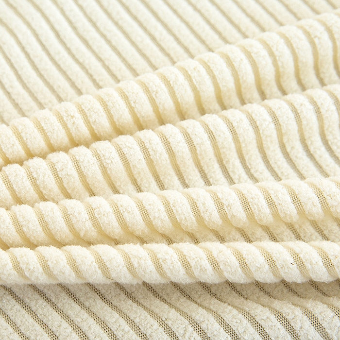 91家纺网 家纺一手货源 找家纺 飞翔家纺沙发套 2026新款条纹沙发套 米白