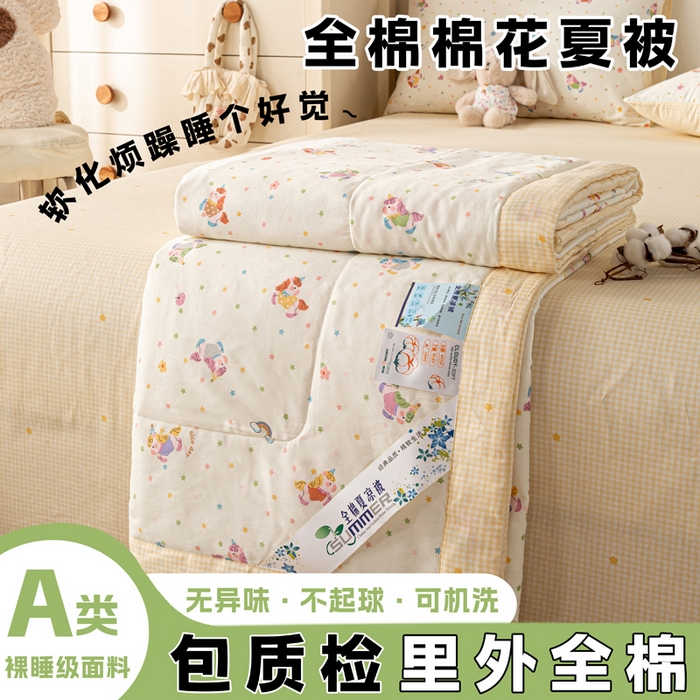 91家纺网 家纺一手货源 找家纺 （总）红日子纺织品 2026新款里外全棉纯棉印花夏被夏凉被空调被