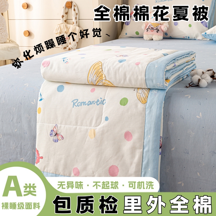 91家纺网 家纺一手货源 找家纺 （总）红日子纺织品 2026新款里外全棉纯棉印花夏被夏凉被空调被