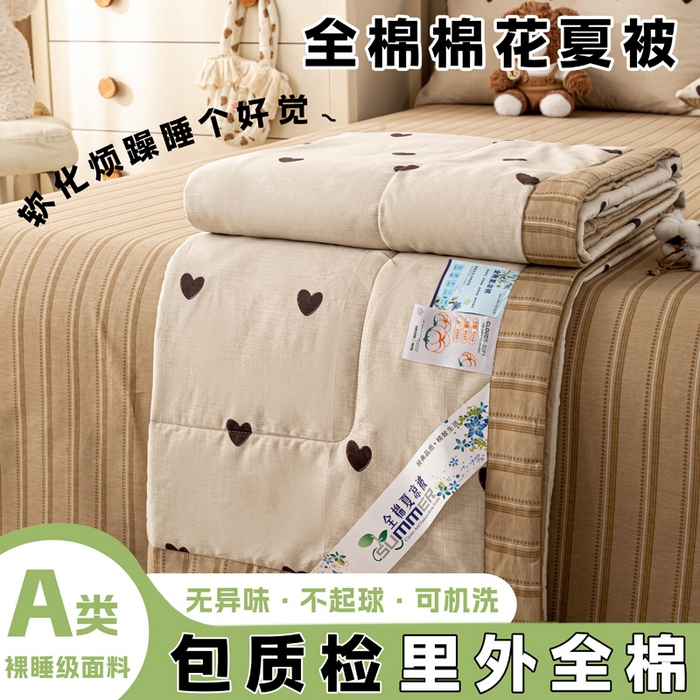 91家纺网 家纺一手货源 找家纺 （总）红日子纺织品 2026新款里外全棉纯棉印花夏被夏凉被空调被