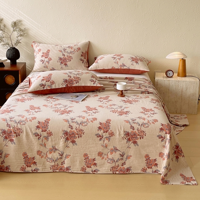 91家纺网 家纺一手货源 找家纺 （总）春皖家纺 2026新款全棉纯棉拉链款双层纱床单单床单床单单件