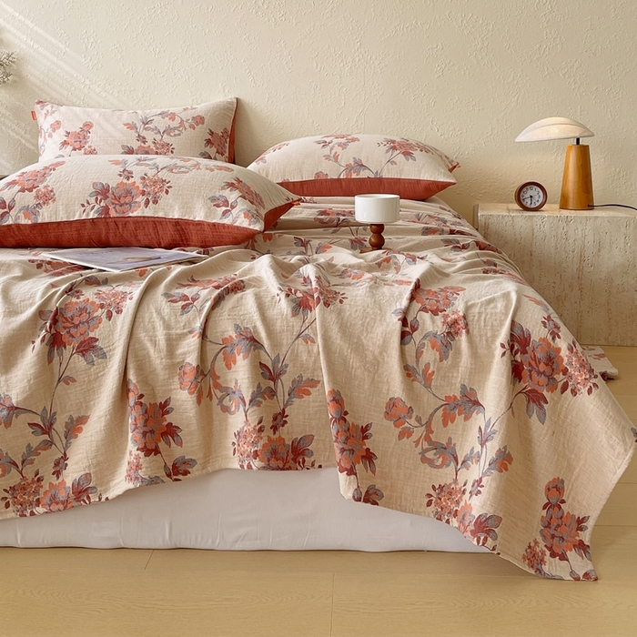 91家纺网 家纺一手货源 找家纺 （总）春皖家纺 2026新款全棉纯棉拉链款双层纱床单单床单床单单件