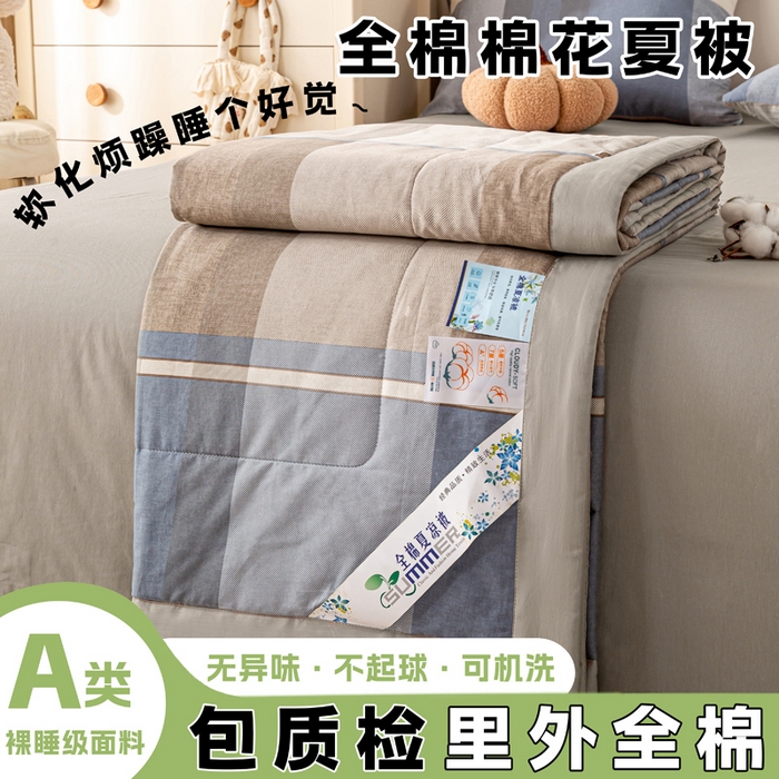 91家纺网 家纺一手货源 找家纺 （总）红日子纺织品 2026新款里外全棉纯棉印花夏被夏凉被空调被