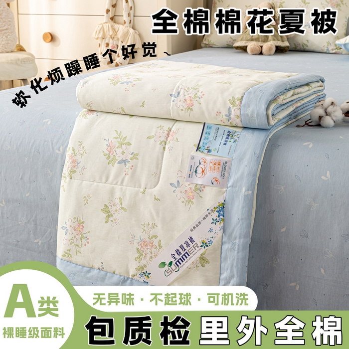 91家纺网 家纺一手货源 找家纺 （总）红日子纺织品 2026新款里外全棉纯棉印花夏被夏凉被空调被
