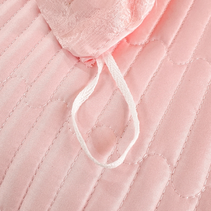 91家纺网 家纺一手货源 找家纺 大麦家纺 2026新款法式花边天丝床盖四件套 浮生如梦