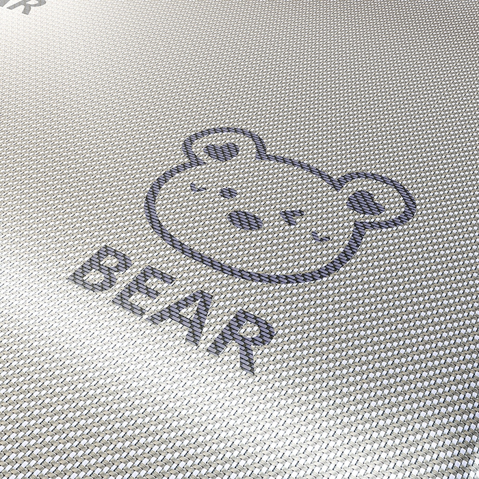 91家纺网 家纺一手货源 找家纺 福来临家纺 2026新款卡皮巴拉小熊款冰藤刺绣凉感席席子凉席 冰藤小熊-蓝-床席款