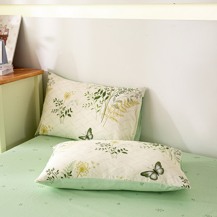 91家纺网 家纺一手货源 找家纺 红日子纺织品 2026新款里外全棉纯棉印花夏被夏凉被空调被 绿意盎然