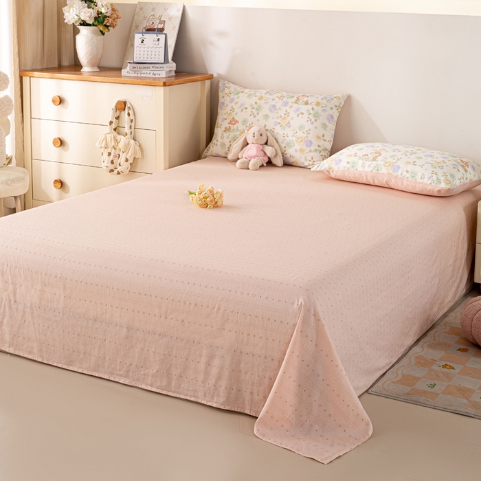 91家纺网 家纺一手货源 找家纺 红日子纺织品 2026新款里外全棉纯棉印花夏被夏凉被空调被 蘑菇小兔