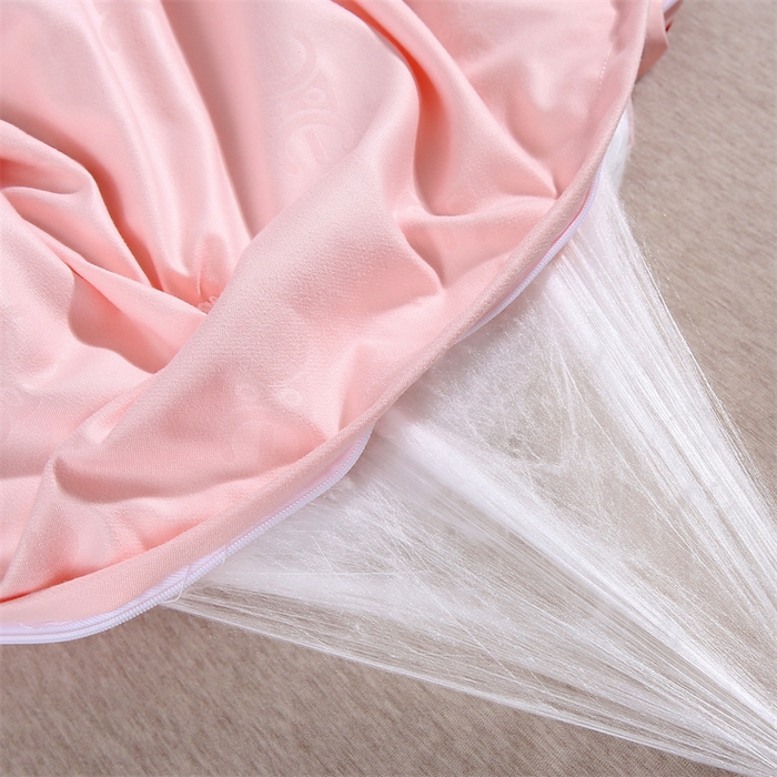 91家纺网 家纺一手货源 找家纺 芭芭棉家纺 2026新款防全棉蚕丝蛋白被春秋被冬被子子母被拉链款被芯 cc-玉