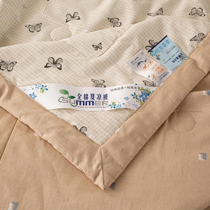 91家纺网 家纺一手货源 找家纺 红日子纺织品 2026新款里外全棉纯棉印花夏被夏凉被空调被 南山蝴蝶