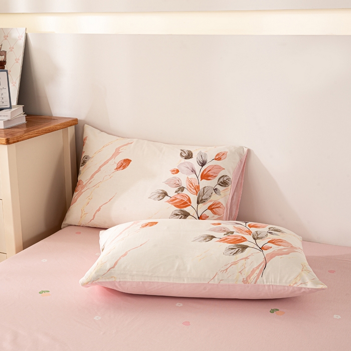 91家纺网 家纺一手货源 找家纺 红日子纺织品 2026新款里外全棉纯棉印花夏被夏凉被空调被 泊影枫叶