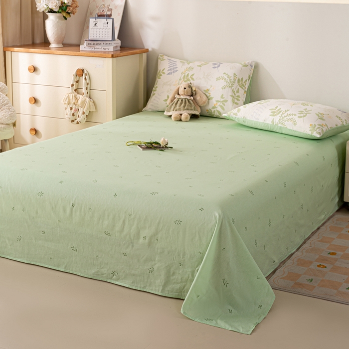 91家纺网 家纺一手货源 找家纺 红日子纺织品 2026新款里外全棉纯棉印花夏被夏凉被空调被 沁雨花叶