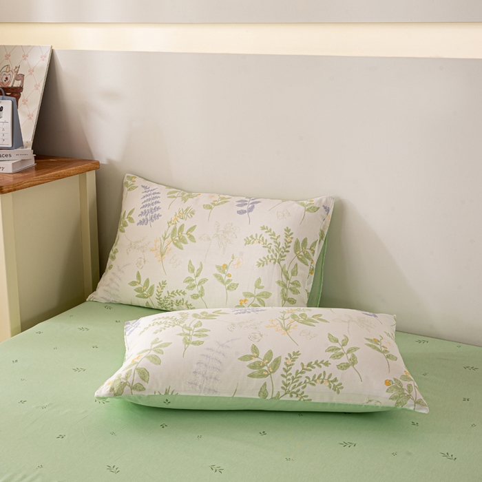 91家纺网 家纺一手货源 找家纺 红日子纺织品 2026新款里外全棉纯棉印花夏被夏凉被空调被 沁雨花叶