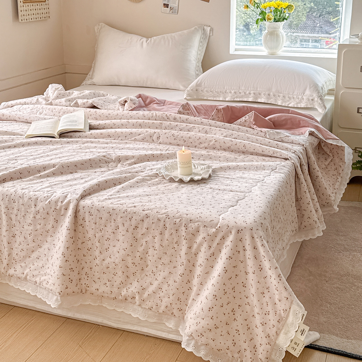 91家纺网 家纺一手货源 找家纺 （总）摩时 2026春夏新款全棉棉麻夏被空调被单双人被子棉花被