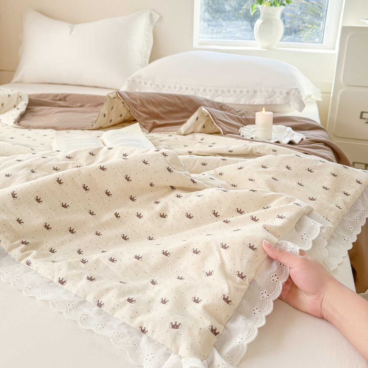 91家纺网 家纺一手货源 找家纺 （总）摩时 2026春夏新款全棉棉麻夏被空调被单双人被子棉花被