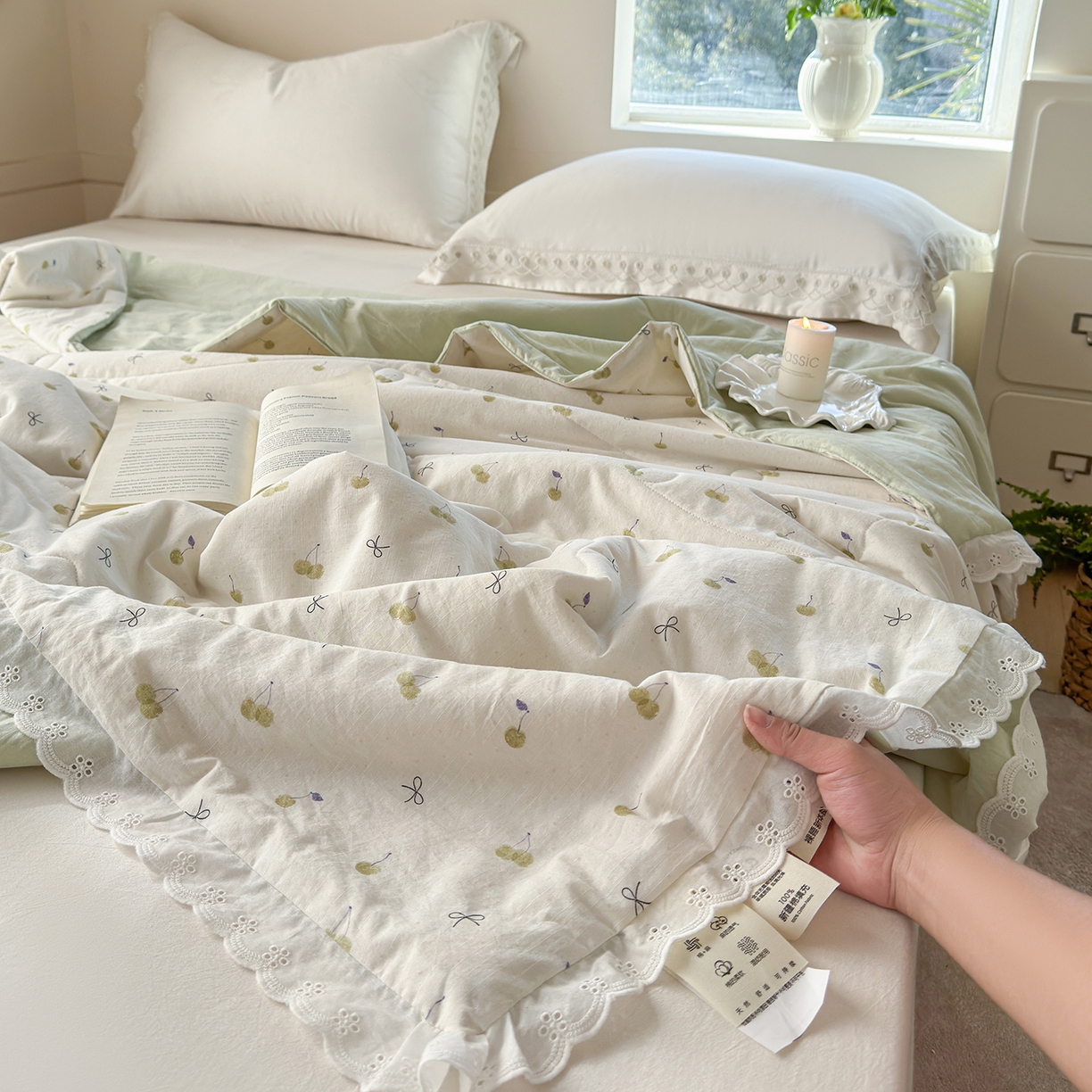 91家纺网 家纺一手货源 找家纺 （总）摩时 2026春夏新款全棉棉麻夏被空调被单双人被子棉花被