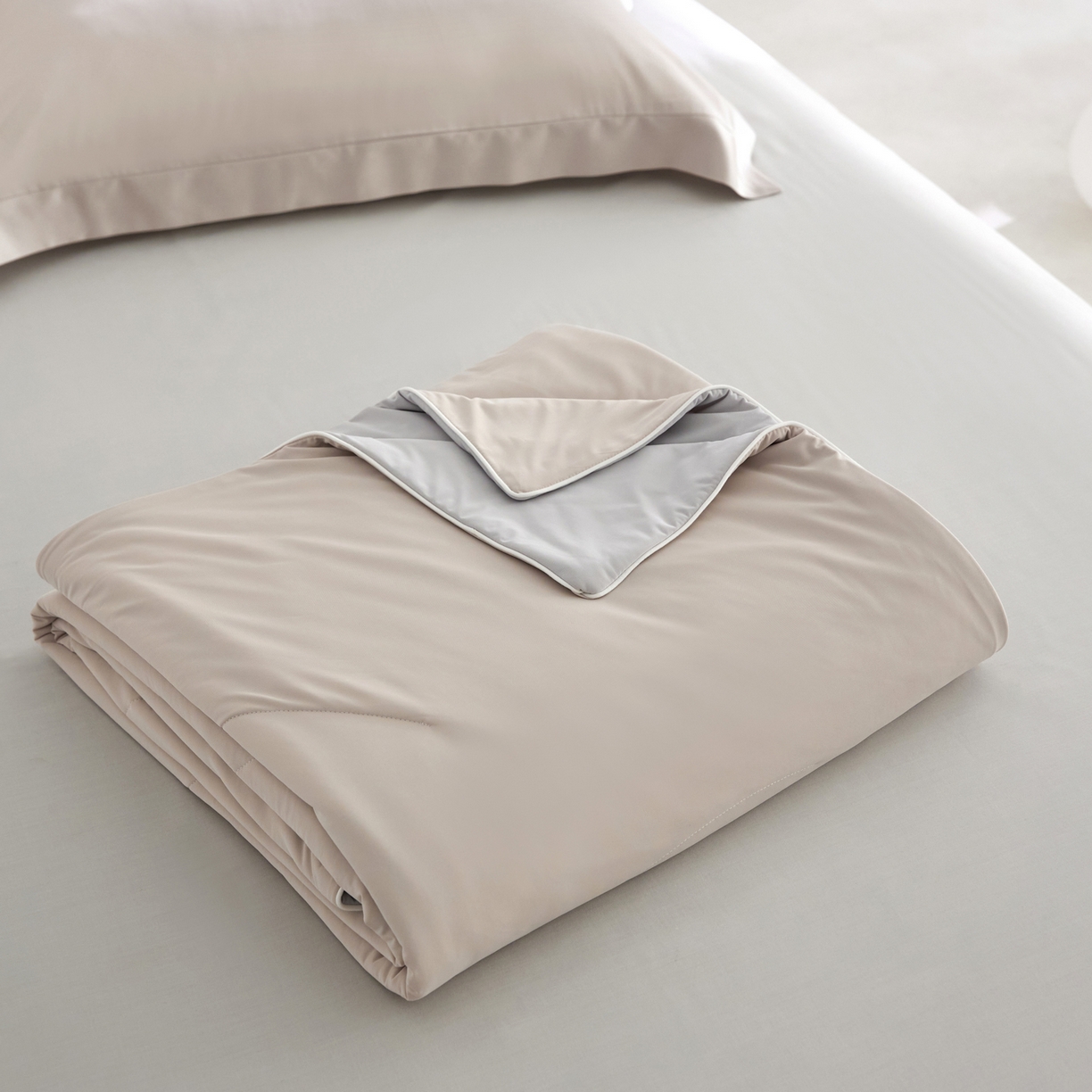 纪梵茜 2026新款李官奇大豆纤维被锦纶氨纶凉感丝夏凉被锦氨空调被芯 凉感丝-可可棕